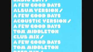 The Orange Lights - A Few Good Days (Tom Middleton Deep Dub)