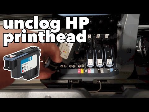How to clean a clogged HP Designjet Printhead