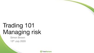 Trading 101: Managing risk