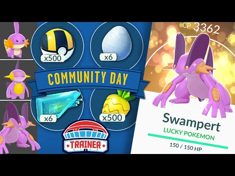 TOP TIPS for SHINY *MUDKIP* COMM DAY! 3x CATCH XP - Hydro Cannon | POKÉMON GO