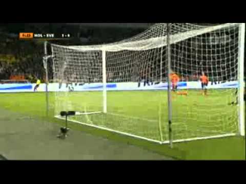 Holland 1-0 Sweden - Goal By Huntelaar [12/10/2010] HD