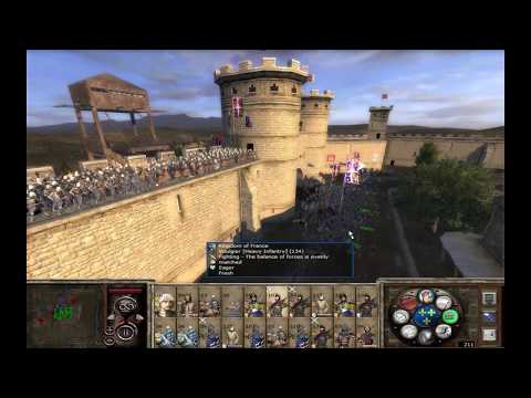 Medieval 2: Total War - 1000 Knights vs A row of stakes