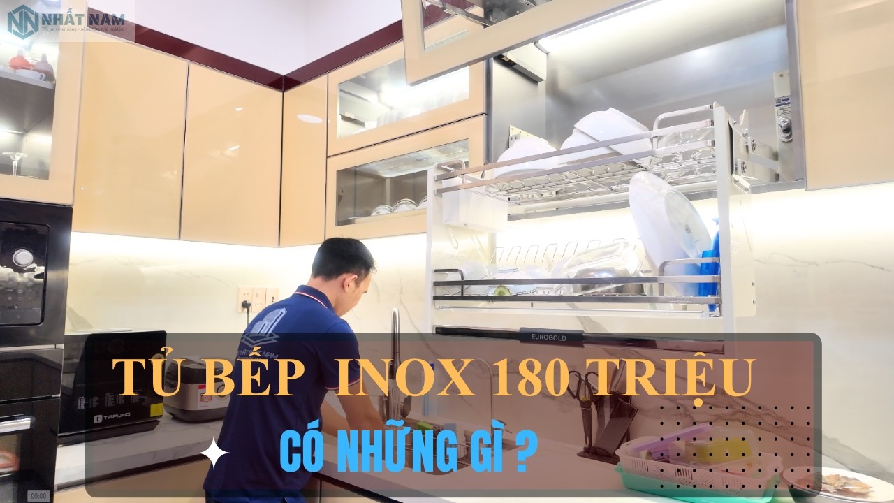 Không Gian Tủ Bếp Inox Chữ U Hiện Đại, Tinh Gọn Và Đầy Thẩm Mỹ