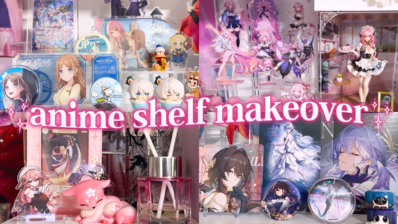 reorganize my anime shelf with me!⋆｡°✩