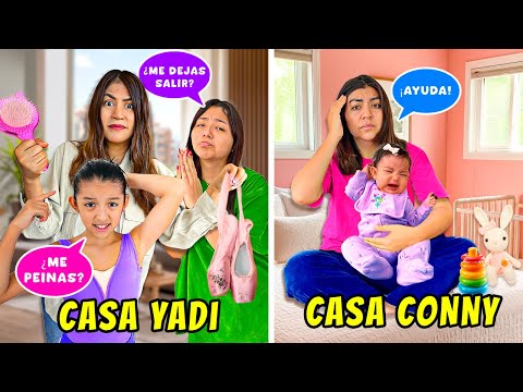 🏘️ HOME AND LIFE EXCHANGE WITH MY SISTER 😱 I'm Aranza and Bris's mom! 🩰👩‍❤️‍💋‍👨| Conny Merlin