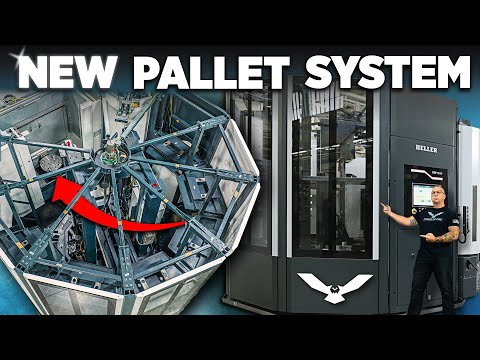 Complete Installation of our New Pallet System | Heller HF 5500 RSP Automation