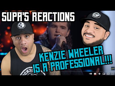 SUPA's reaction video to KENZIE WHEELER's blind audition on the voice!!!