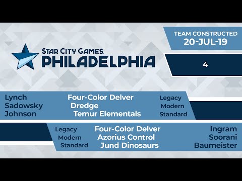SCGPHILLY: Round 4 - Lynch, Sadowsky, Johnson vs Ingram, Soorani, Baumeister | Team Modern