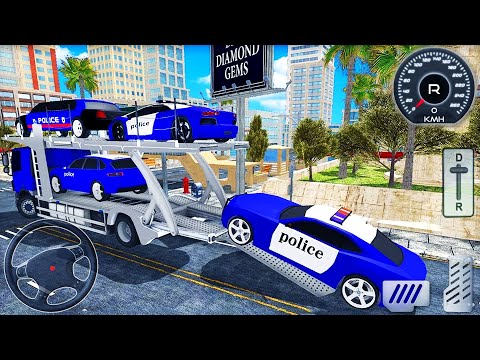 US Police Cars Transporter Truck - New Transport Driver 2020 - Best Android GamePlay