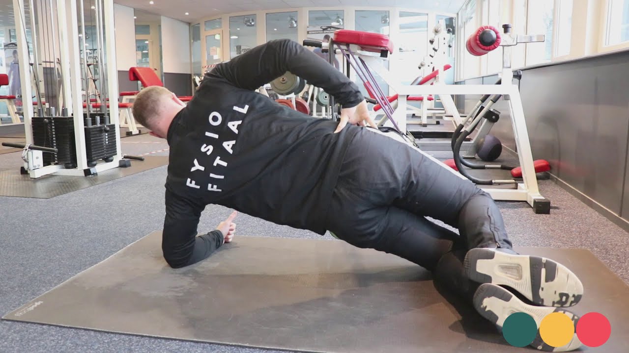 Video thumbnail: Planking zijwaarts (knie) — instructievideo