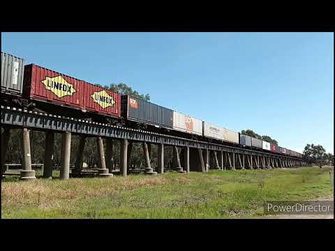 NR60, NR40 and NR92 on Pacific Nationals 6SP4 through Wagga 23/12/22