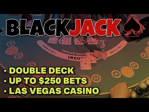 Blackjack ???? Watch What Happens on Every High Limit Bet!! [Double Deck @Las Vegas Casino]