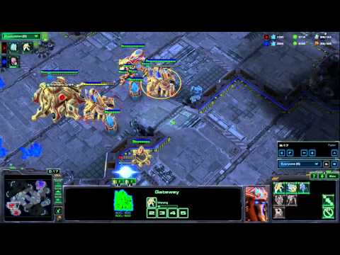 Starcraft 2 Replay - Team Cast with OneMan Vs EdgarPoe(Z)
