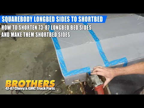 73-87 Chevy GMC Squarebody Truck / How To Shorten Bed Sides / Make your Longbed Sides Short