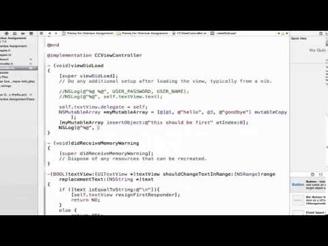 Ios Programming Tutorial Insert And Remove Objects From A Nsmutablearray In Objective C 52