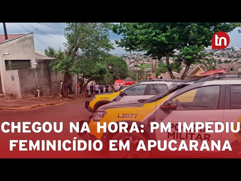 Police catch man attacking wife with machete and prevent femicide in Apucarana