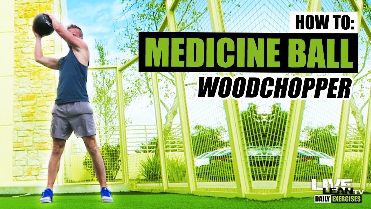 How To Do A STANDING MEDICINE BALL WOODCHOPPER | Exercise Demonstration Video and Guide - YouTube