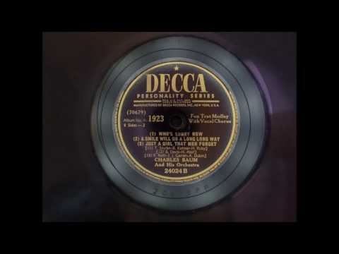 Songs Of Our Times-1923-Charles Baum and His Orchestra-Fox Trot Medely