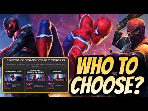 WHO TO CHOOSE? MASACRE or SPIDEY STARK or SPIDEY 2099 in the CCP selector? | WHO IS WORTH IT? | MCOC