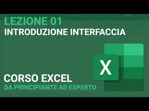 Introduzione interfaccia - EXCEL TUTORIAL ITALIANO 01 [Corso 2024]