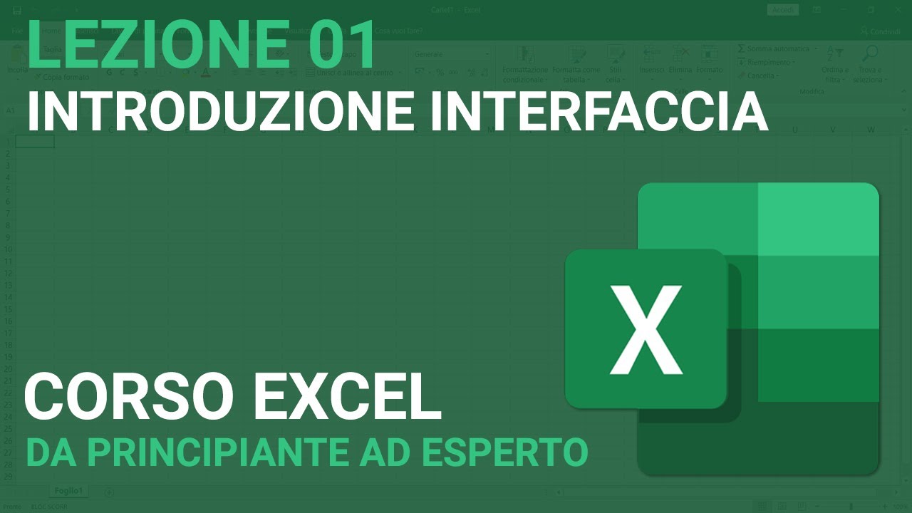 Introduzione interfaccia - EXCEL TUTORIAL ITALIANO 01 [Corso 2024]