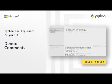 Demo Comments | Python for Beginners 8 of 44