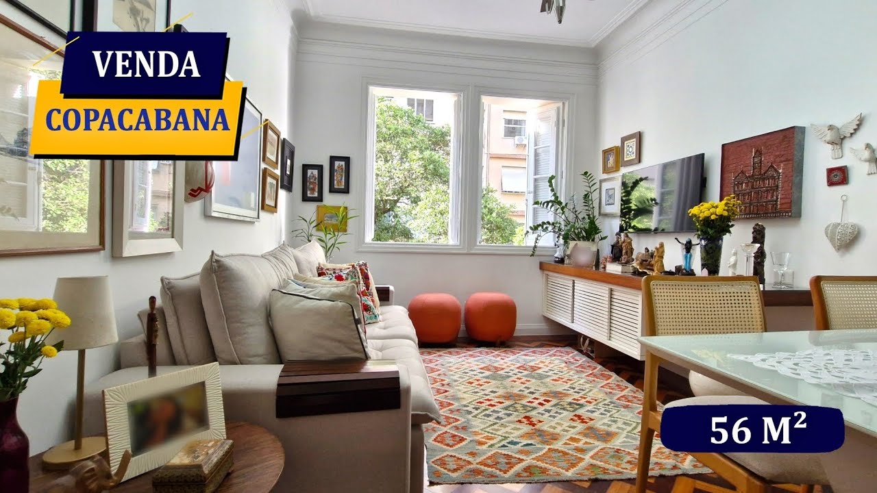 COPACABANA POSTO 6 RUA JULIO DE CASTILHOS EDIFÍCIO PALACETE IPANEMA 2 QUARTOS 56M² REFORMADÍSSIMO