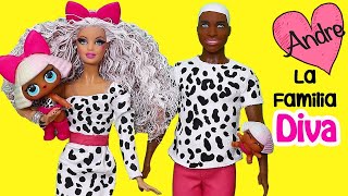 La familia LOL Diva tiene un salón de belleza | Muñecas y juguetes con Andre para niñas y niños
