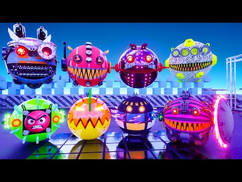 ROBOT WARS IN PACMAN ARENA: ROBOT VS MONSTER EPICBATTLE! #monsterpacman  #pacman   #pacmanvspacman