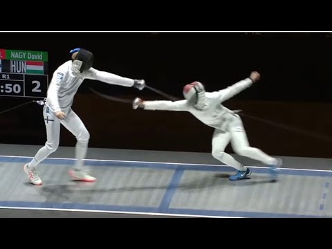 Highlights of Semi Final Niko Vuorinen 🇫🇮 v David Nagy 🇭🇺 | Westend Fencing Grand Prix Budapest