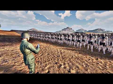 1 SUPER SOLDIER (Exploding Bullets) vs 1 MILLION ZOMBIES - Ultimate Epic Battle Simulator 2 UEBS