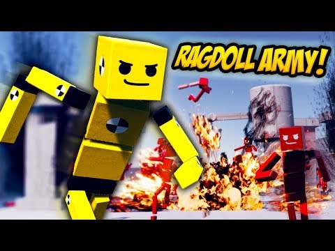 RAGDOLL ARMY TRIES TAKE ME DOWN IN OBSTACLE COURSE - Fun With Ragdolls Gameplay (Funny Moments)