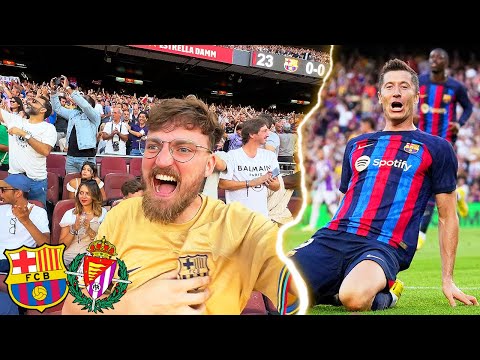 Lewandowski Gala - wieder 2 Tore ⚽ FC Barcelona vs. Real Valladolid - VIP Stadionvlog | ViscaBarca