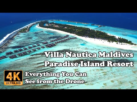Villa Nautica Maldives - Paradise Island Resort Maldives from Drone in 4K