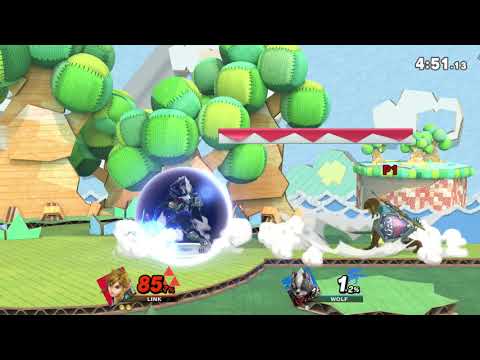 Super Smash Bros. Ultimate Elite! J-AERIAL (Link) VS Wolf