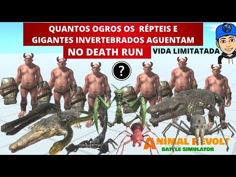 Quantos Ogros os Répteis e Gigantes Invertebrados Aguentam? Death Run dos Ogros   ARBS