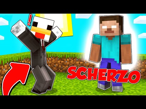 I'M PRETENDING AS HEROBRINE TO SCARE BELLAFACCIA IN MINECRAFT!!