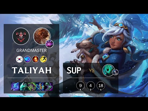 Taliyah Support vs Thresh - KR Grandmaster Patch 11.14