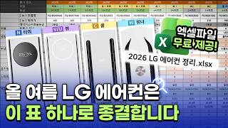 여름 다가온다! 평형 고르기, 설치비, 추천 제품까지  LG 2026 에어컨 총정리!