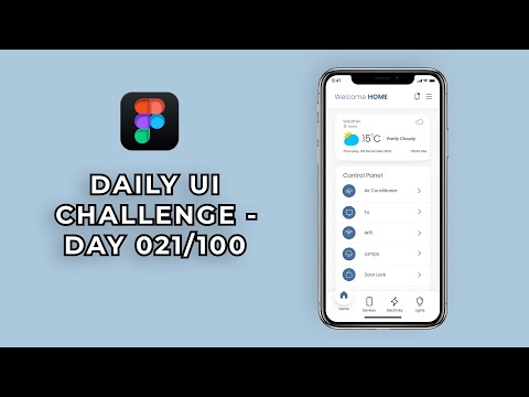 Daily UI Challenge - Day 021/100 (Home Monitoring Dashboard) | Join the Challenge!