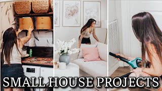 SMALL HOUSE PROJECTS | DECLUTTERING & ORGANIZING | DIY HVAC MAINTENANCE | REARRANGING & REDECORATING
