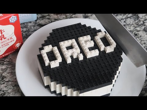 I Baked a Lego Oreo Cheesecake 🎂 ASMR