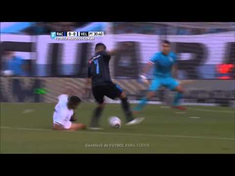 Gol de Bou. Racing 1- Vélez 0. Fecha 15. Primera División 2015. FPT.