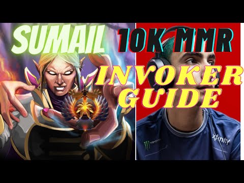 How 10k MMR Play Invoker - INSANE SUMAIL GAMEPLAY DOTA 2 7.27 GUIDE!