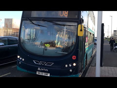 *ESSENTIAL TRAVEL* KICKDOWN: Arriva North East 7608 (NK59DMF) VDL DB300/Gemini 2