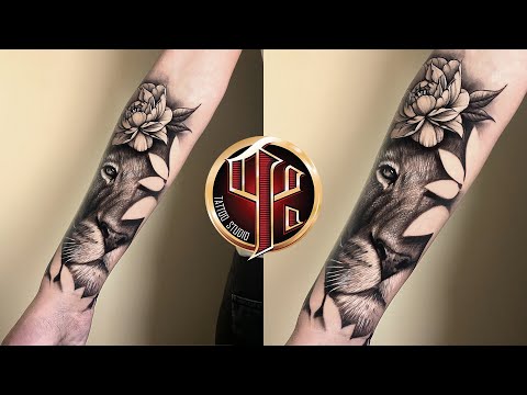 Pattos Keppos Tattoo Studio - Lion Flower Tattoo