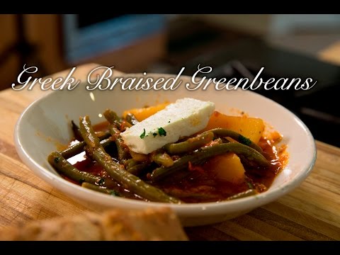 Greek Braised Greenbeans with Potatos/ Fasolakia