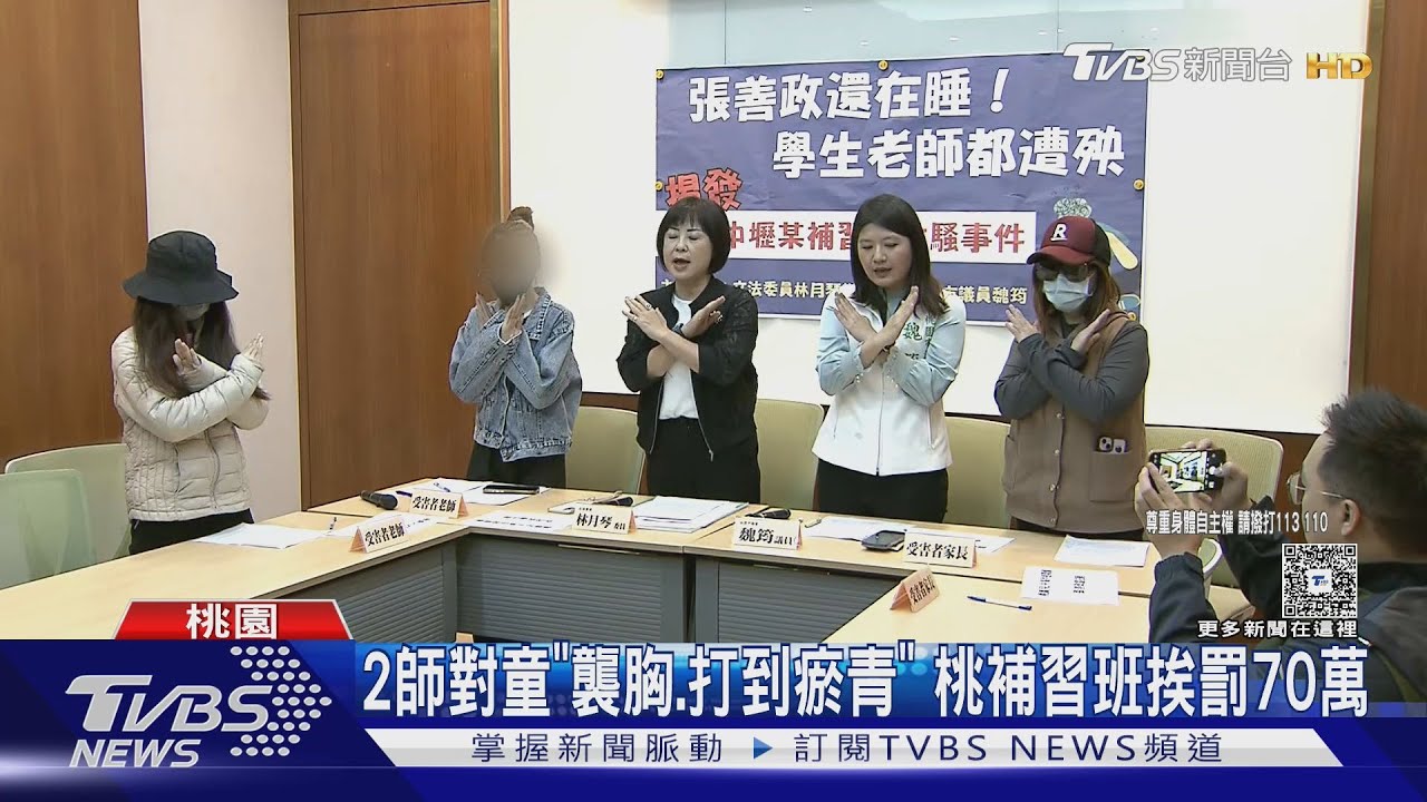 2師對童「襲胸、打到瘀青」 桃補習班挨罰70萬