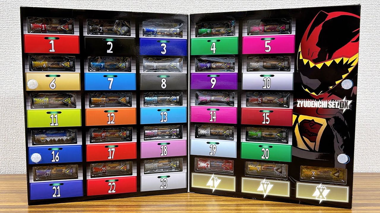 2013年の封印を解く！メタリック版DX獣電池フルセット レビュー！23大獣電竜大集合！キョウリュウジャー