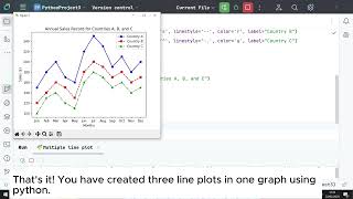 📊 How to Create Multiple Line Plots in Python (Matplotlib & PyCharm Tutorial)